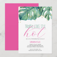 50th Birthday Party Tropical Theme