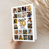 50th Birthday Photo Collage Card