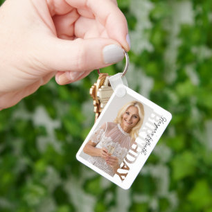 50th Birthday Photo college Party  Key Ring