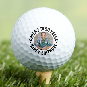 50th Birthday Photo Golf Balls