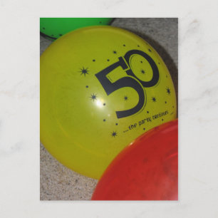 50th Birthday Postcard