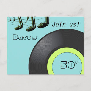 50th Birthday Postcard