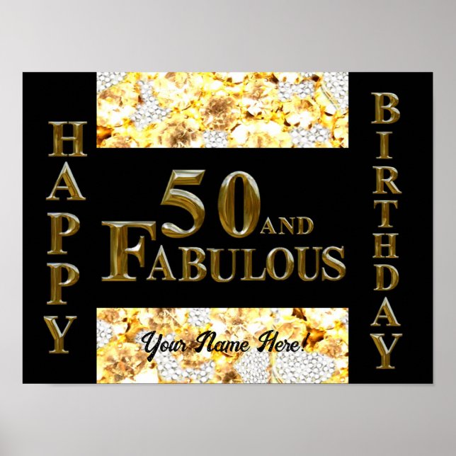 50th Birthday  Poster (Front)