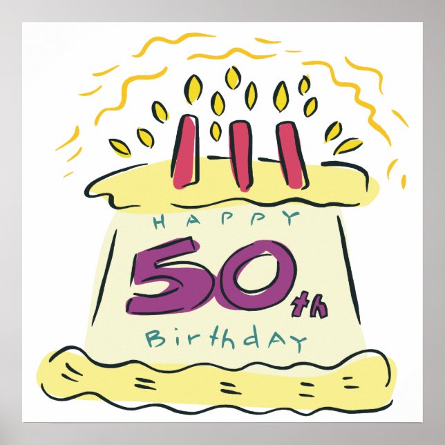 50th Birthday Poster (Front)