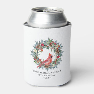 50th Birthday Red Cardinal Party Supplies Can Cooler