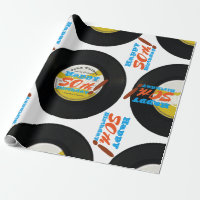 50th Birthday Retro Vinyl Record 45 RPM Name WP2