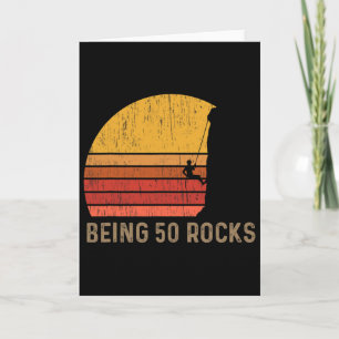50th Birthday Rock Climbing  Card