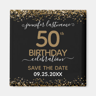 50th Birthday Save the Date Magnet