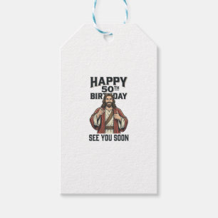 50th Birthday See You Soon Religious Humour Design Gift Tags