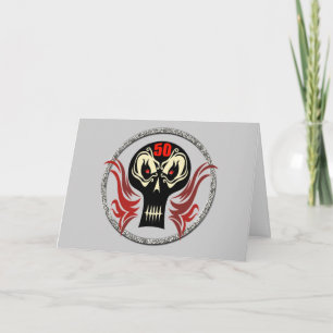50th Birthday Skull Cards