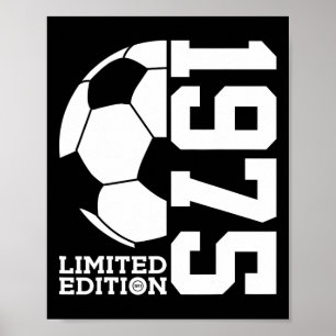 50th Birthday Soccer Limited Edition 1975 Poster