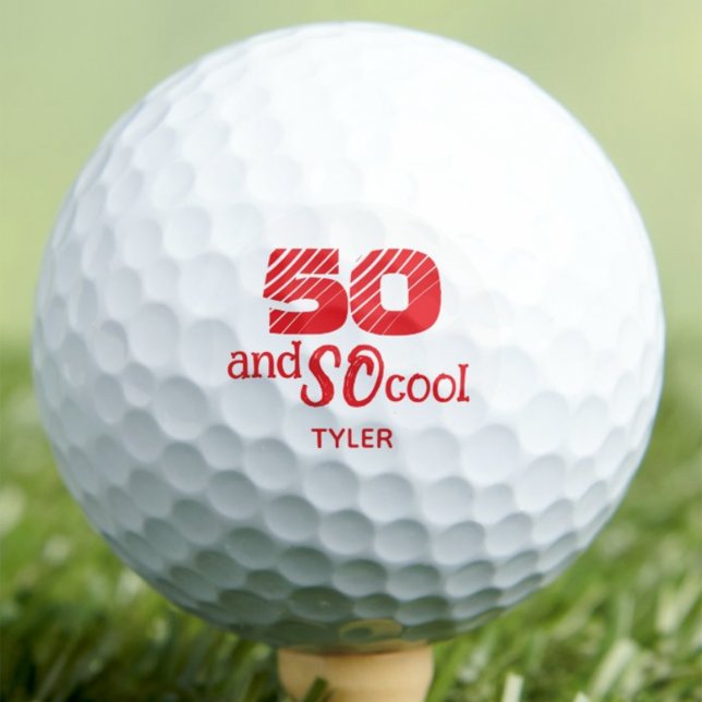 50th Birthday Son Gift SO Cool Custom Golf Balls (Creator Uploaded)