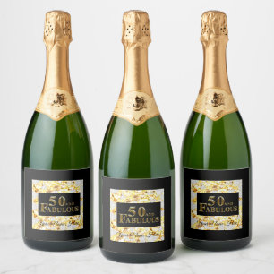 50th Birthday  Sparkling Wine Label