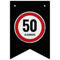 50th Birthday Speed Limit Sign - ANY AGE