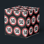 50th Birthday Speed Limit Sign - ANY AGE Favour Box<br><div class="desc">Customise your age with this speed limit sign party theme. Please check the matching collection for COORDINATING ITEMS.
Original artworks by PUPSIKU STUDIO. 100% unique product.</div>