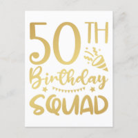 50th Birthday Squad 50 Party Crew