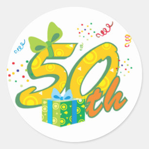 50th Birthday Stickers
