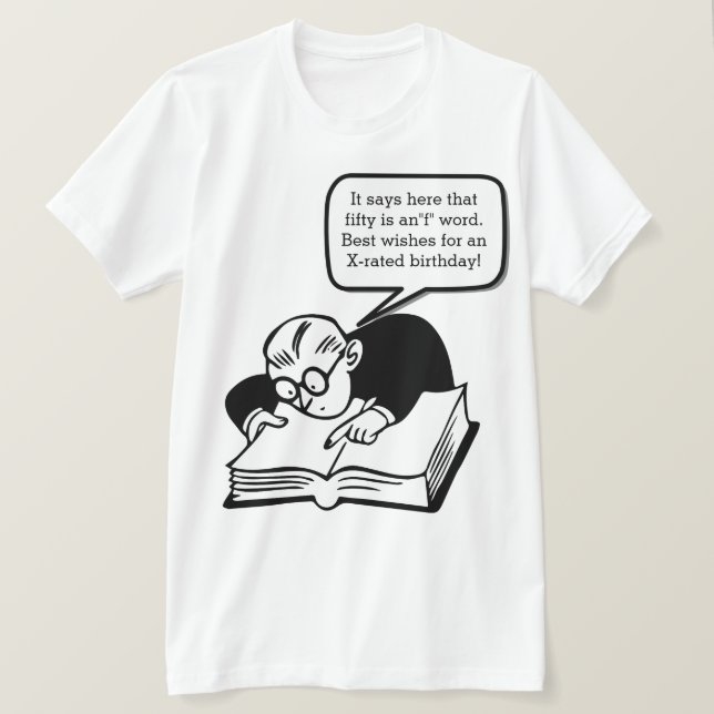 50th Birthday T-Shirt (Design Front)