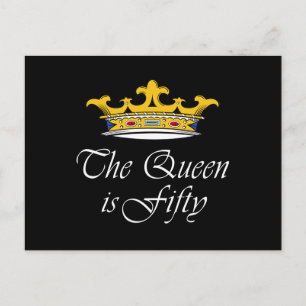50th birthday The Queen is 50! Postcard