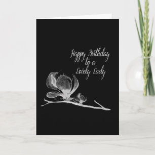 **50th** BIRTHDAY  to a  *LOVELY LADY* Card