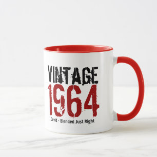 50th Birthday Vintage 1964 or Any Year V01 Mug
