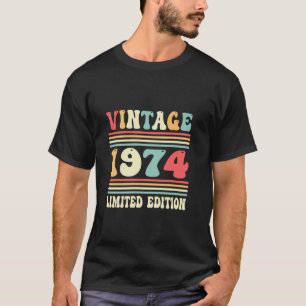 50th Birthday Vintage 1974 Decor 50 Years Old Bday T-Shirt