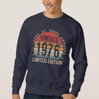 50th Birthday Vintage 1976 Limited Edition 50 Bday Sweatshirt