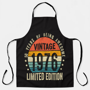 50th Birthday Vintage 1976 Limited Edition  Apron
