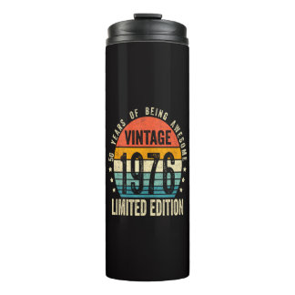 50th Birthday Vintage 1976 Limited Edition Thermal Tumbler