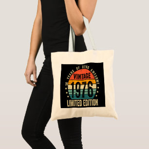 50th Birthday Vintage 1976 Limited Edition Tote Bag