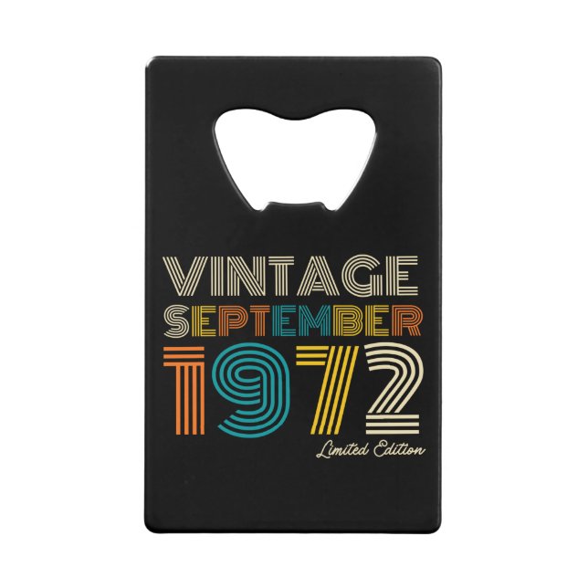 50th Birthday Vintage September 1972 Limited Edtn. (Front)