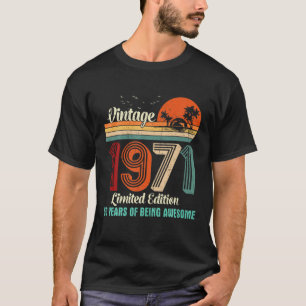 50Th Birthday Women Gift Vintage 1971 Limited Edit T-Shirt
