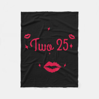 50th Birthday Women Quote More Fun Than Two 25 Fleece Blanket