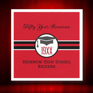 50th Class Reunion party napkins