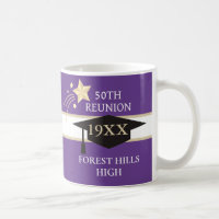 50TH class reunion School colours coffee mug
