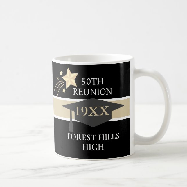 50TH class reunion School colours coffee mug (Right)