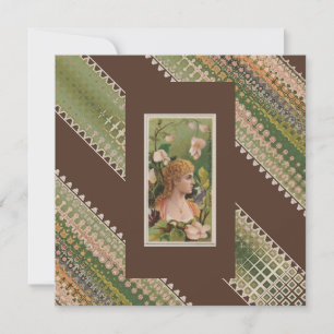 50th Custom Birthday Floral Beauties Thank You Card