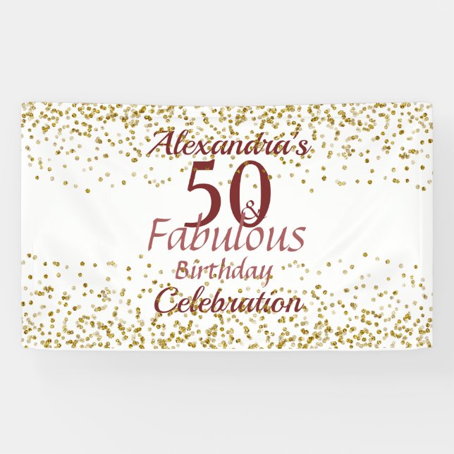 50th Fabulous Banner (Horizontal)