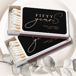 50th Gold Wedding Anniversary Favours