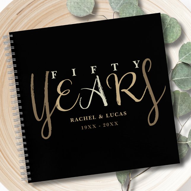 50th Gold Wedding Anniversary Guest Book (Creator Uploaded)