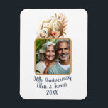 50th Gold Wedding Anniversary Photo Keepsake Magnet<br><div class="desc">This customised magnet is the perfect way to celebrate your wedding milestone with your favourite personalised photo for a timeless keepsake for years to come.</div>
