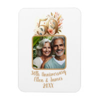 50th Gold Wedding Anniversary Photo Keepsake
