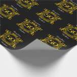 50th Gold Wedding Anniversary Wrapping Paper<br><div class="desc">A crest style design for a married couple celebrating their 50 year wedding anniversary. This design is gold / yellow with the text Gold 50 years,  anniversary. A romantic,  commemorative gift idea.</div>