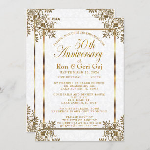 50th Golden Anniversary 2 Invitation