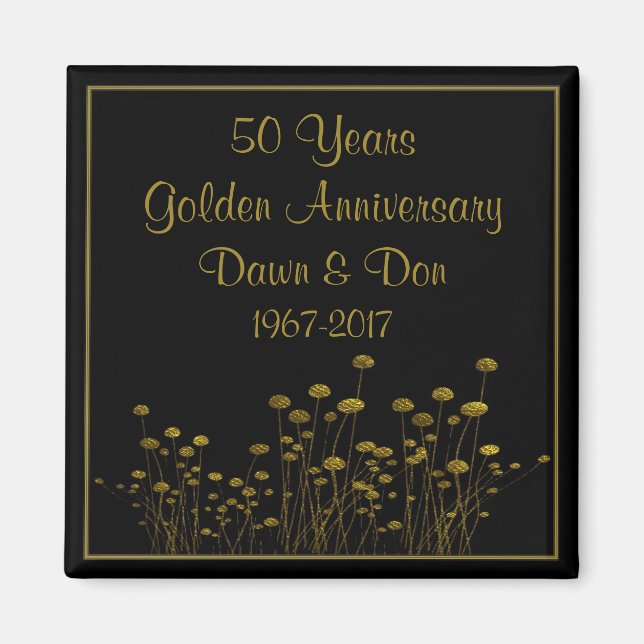 50th Golden Anniversary Magnet (Front)