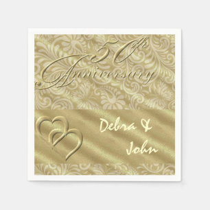 50th Golden Anniversary Paper Napkins