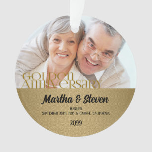 50th Golden Anniversary   Photo Ornament