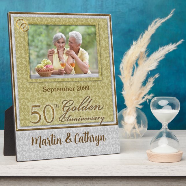 50th Golden Anniversary Photo Plaque (Side)