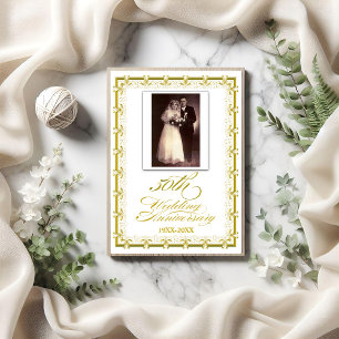 50th Golden Wedding Anniversary Celebration Invitation