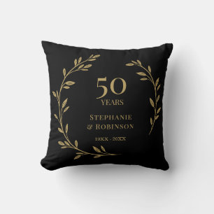 50th Golden Wedding Anniversary  Cushion